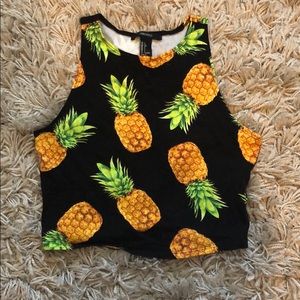 Forever21 pineapple crop top